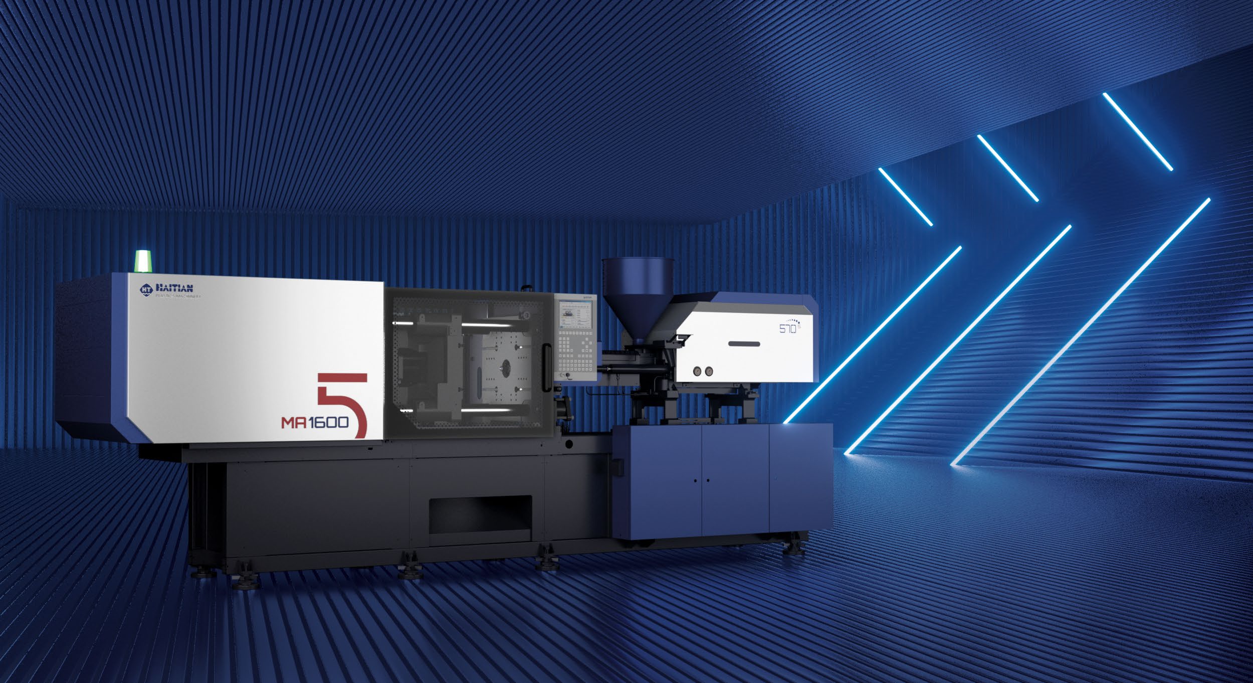 Haitian MA5 injection molding machine in a modern industrial setting