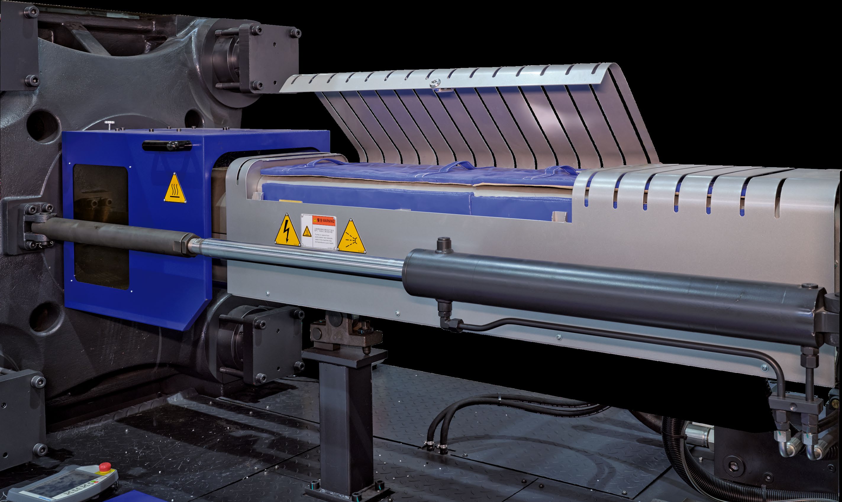Haitian machine injection unit and plasticizing system
