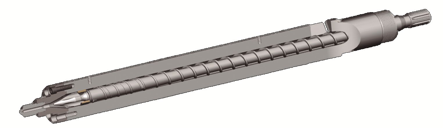 Plasticizing screw and barrel components for injection molding